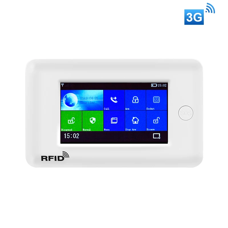 Домашняя сигнализация 4,3 дюймов TFT сенсорная панель PG106 DIY GSM 2G 3g Wifi сигнализация AppControl Многоязычная wifi ip-камера Домашняя безопасность - Цвет: kit2