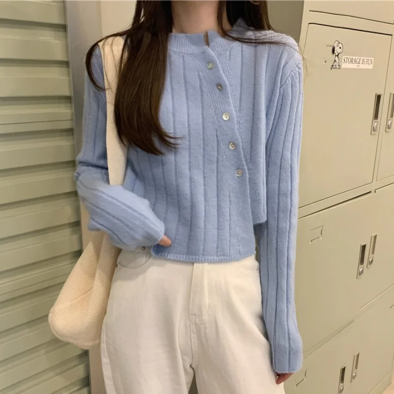 

Осень 2021, зимний свитер, женские топы, вязаный пуловер, женская мягкая теплая толстая верхняя одежда