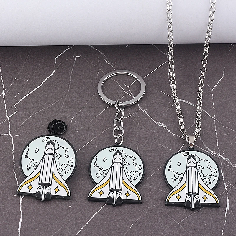 Цепочка с подвеской в виде ракеты последняя часть США|Ожерелья подвеской| |