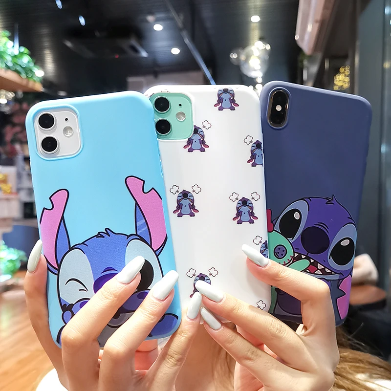 Чехол для телефона с мультяшной мышкой Марвел Samsung Galaxy Note 10 9 8 Plus Stitch матированные