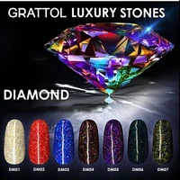 grattol professional 9ml uv gel nail polish ls diamond glitter sequins soak off uv gel varnish color base no wipe top coat