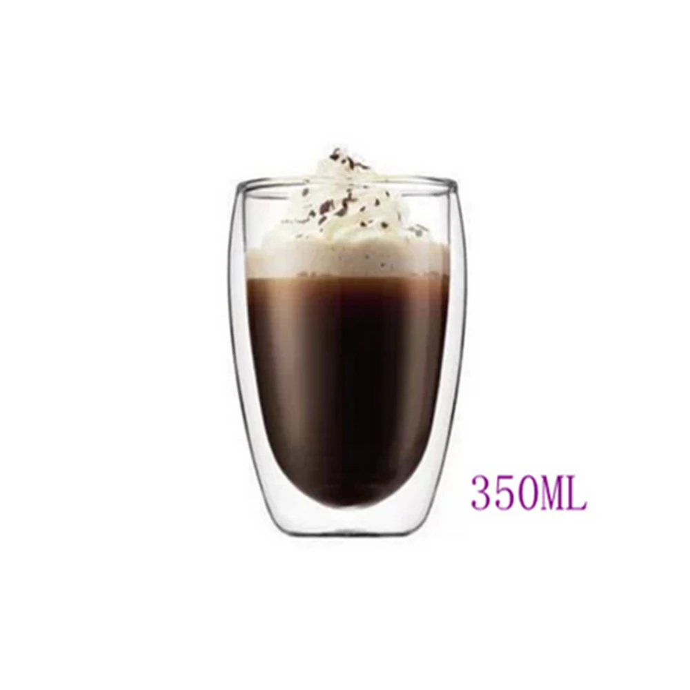 Термостойкая стеклянная чашка для чая с двойными стенками 1 шт. чашки пива
