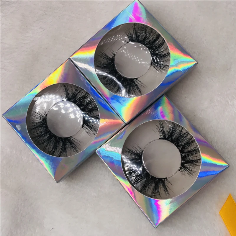 6 парт/лот норковые 5D ресницы натуральные длинные модные на заказ