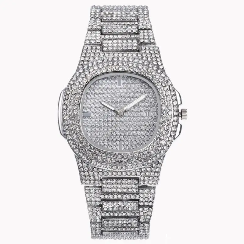 

Women Watch Bracele Jewelry High Quality 20mm HIPHOP Watch Miami Curb Cuban Chain Lced Out Paved Rhinestones CZ Bling Jewelry