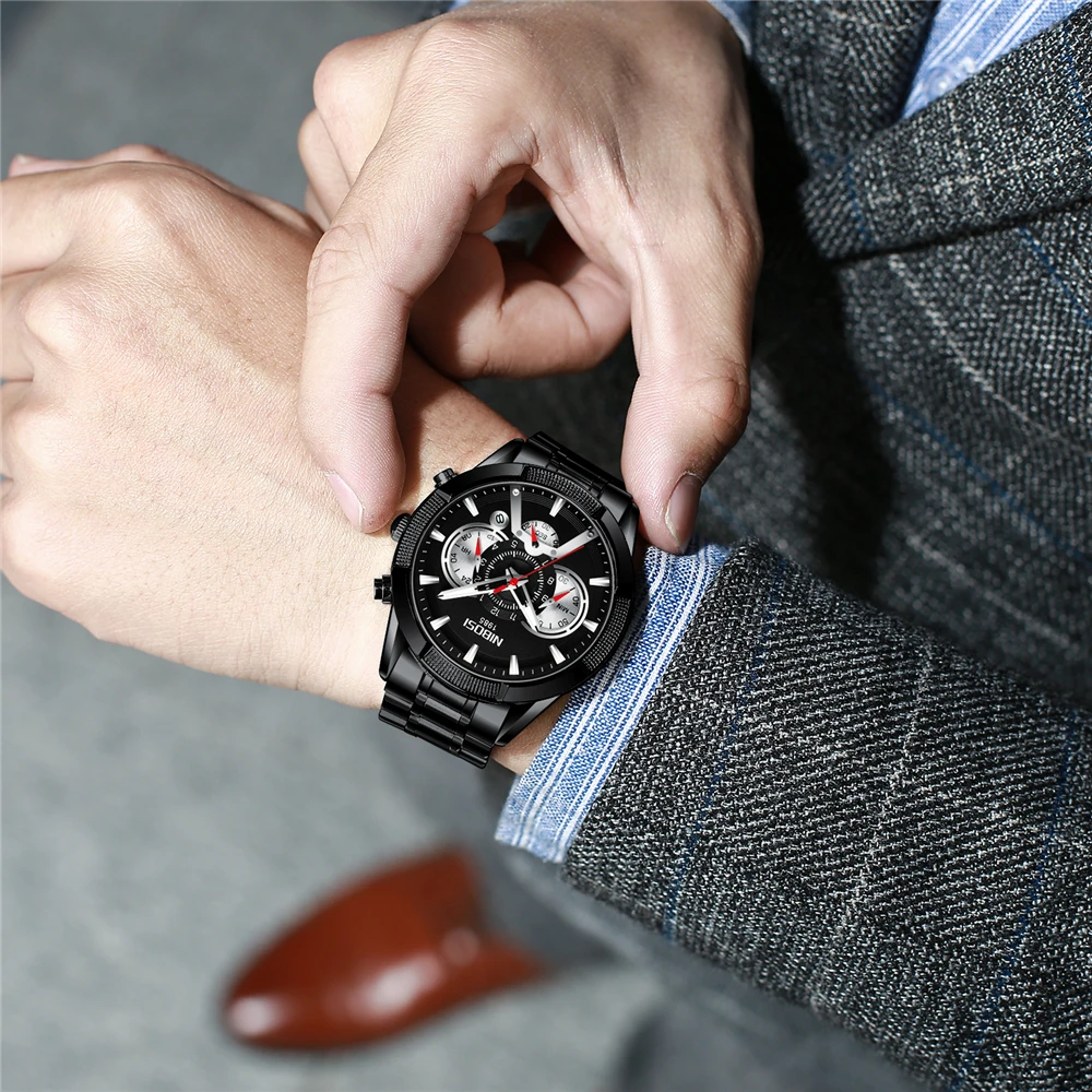 Оригинальные 2020 оригинальные мужские часы NIBOSI от лучшего бренда роскошные