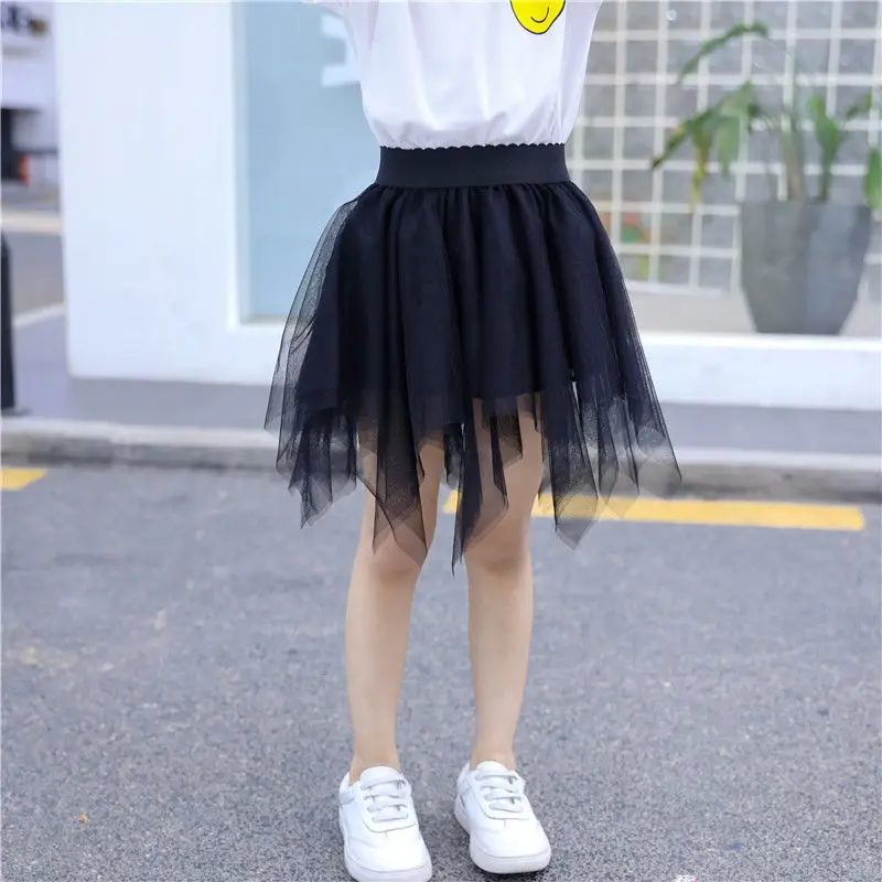 Детская кожаная юбка для девочек на весну и осень удобная Милая одежда малышей