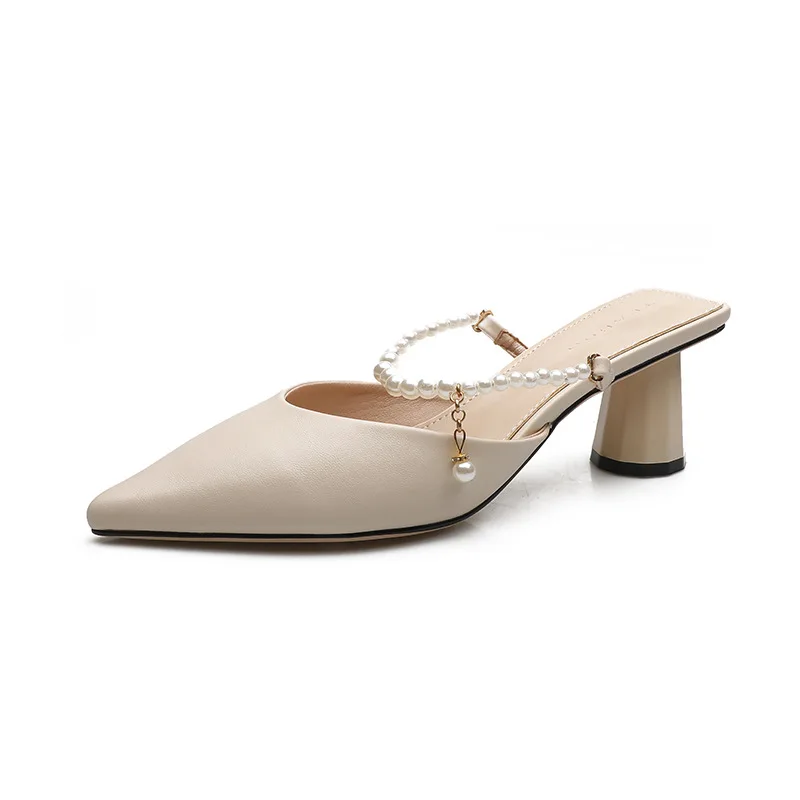 

Summer Women's Pumps Brand Designer French Style Lady Heels Female Party Office Work Sandals Shoes