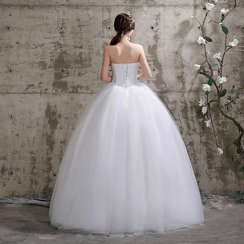 

LAMYA 2020 New Bridal Wedding Dress Immortal Dreamy Strapless Bra Simple Luxury Bridal Gown Bride Strapless Plus Size