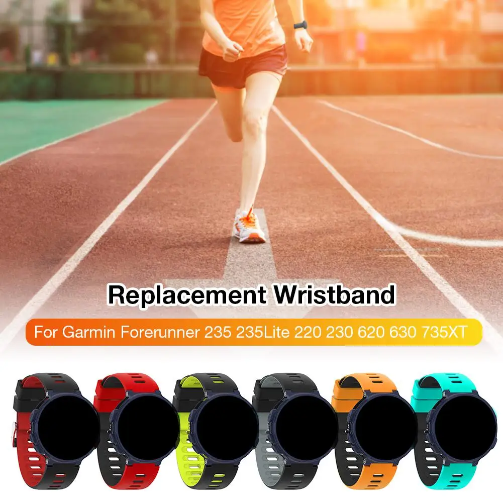 Ремешок силиконовый для смарт-часов Garmin Forerunner 235 235Lite 220 230 620 735XT | Электроника