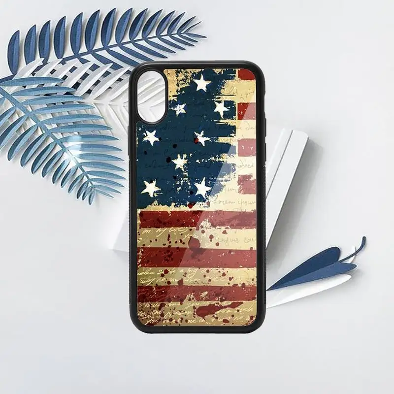 

American USA Flag pattern high quality luxury Phone Case PC for iPhone 11 12 pro XS MAX 8 7 6 6S Plus X 5S SE 2020 XR