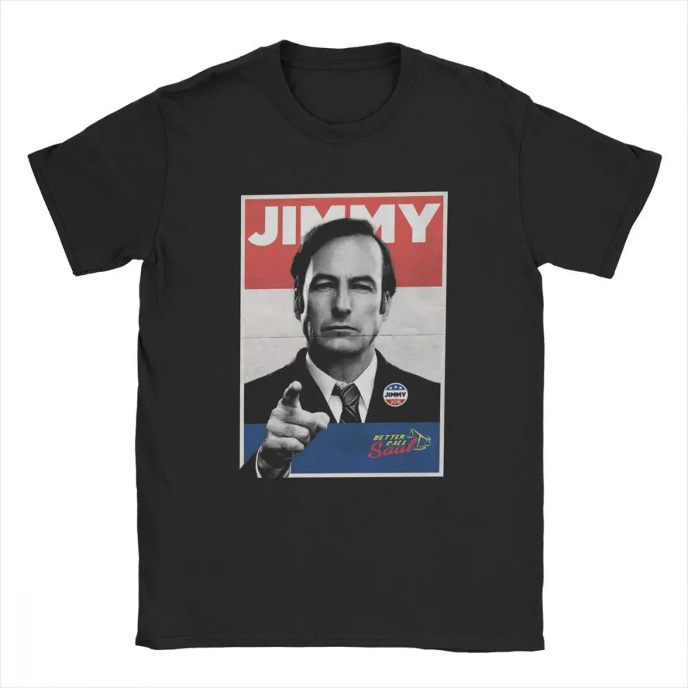 Мужские футболки с надписью Vote Jimmy Better Call Saul из сериала Goodman коротким рукавом
