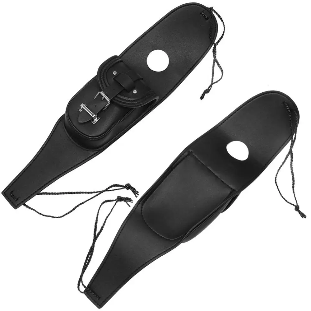 Черная кожаная сумка для мотоциклов и кафе мотоциклетная газовая центральный