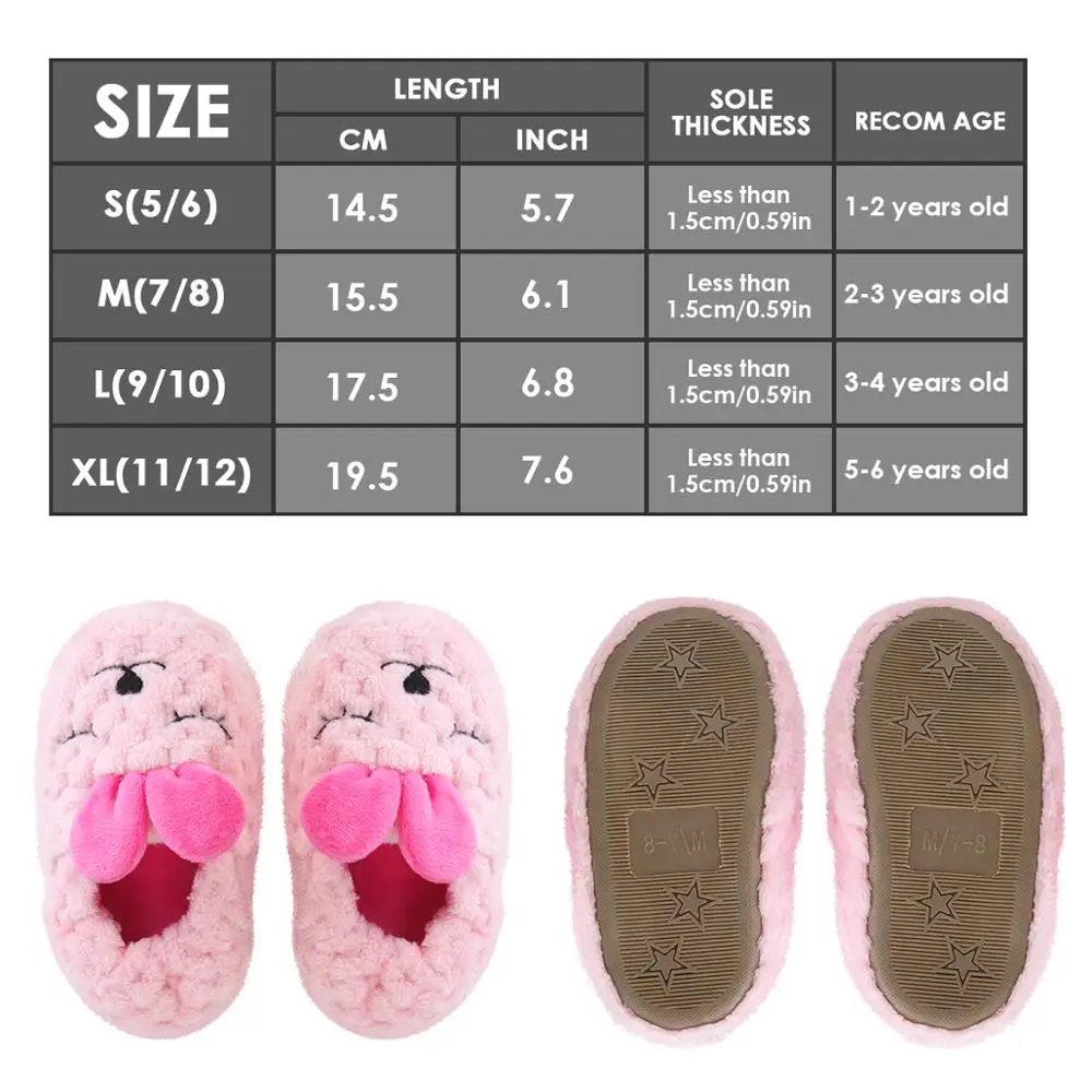 Детская Хлопковая обувь Puseky домашние тапочки для мальчиков и девочек с милыми