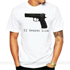 Клубная рубашка CZ Owners, CZ75, P10, P-07, P-10, CZ-75, P09, CZ-USA, бесплатная доставка, Мужская хлопковая брендовая футболка