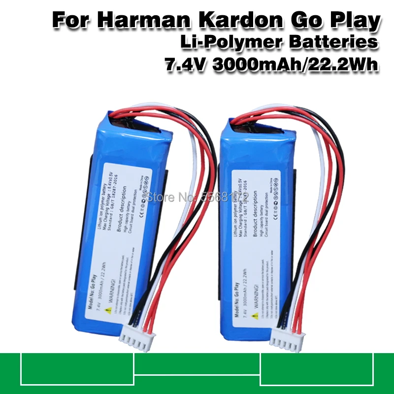 Новый литий-полимерный аккумулятор 7 4 в 3000 мАч для Harman Kardon Go Play | Электроника