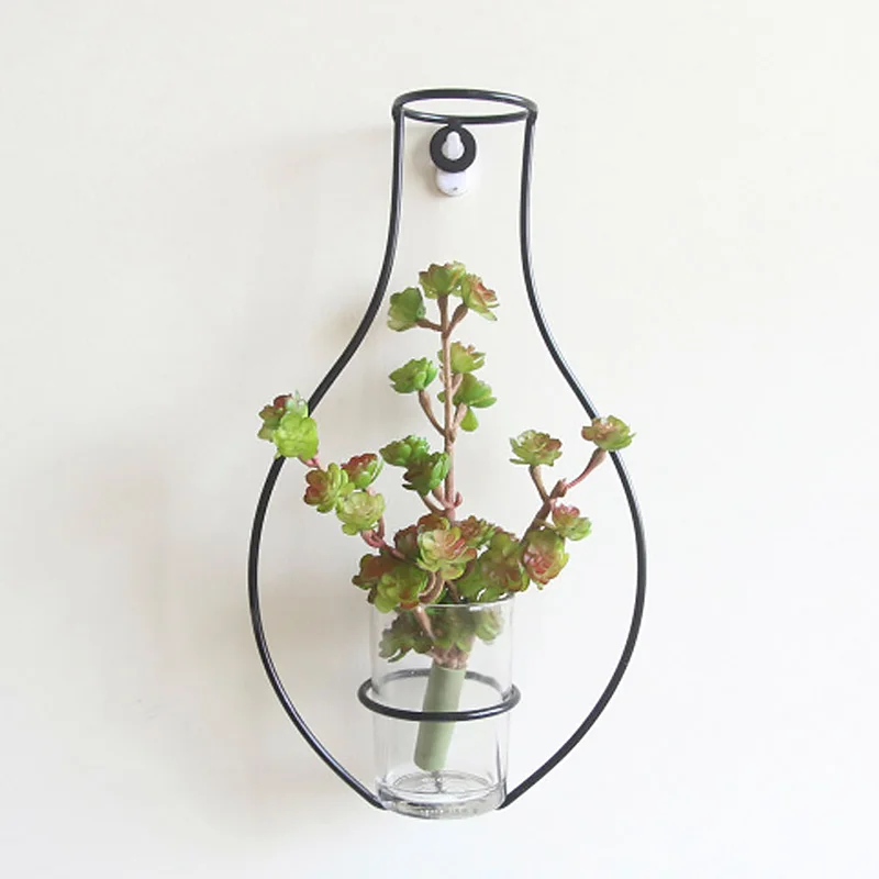 Ваза для цветов железная в стиле ретро настенный держатель сушеных разных форм