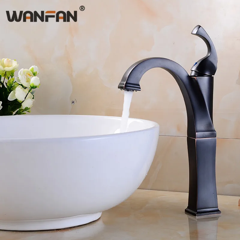 

Basin Faucet Balck With Bronze Brass Crane Bathroom Faucets Hot and Cold Water Mixer Tap Contemporary Mixer Tap torneira S79-372