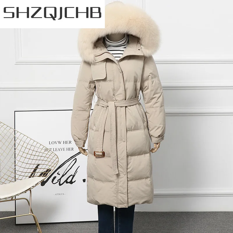 

Пуховик JCHB, женские зимние куртки с капюшоном, длинные толстые парки, женская одежда, WPY88