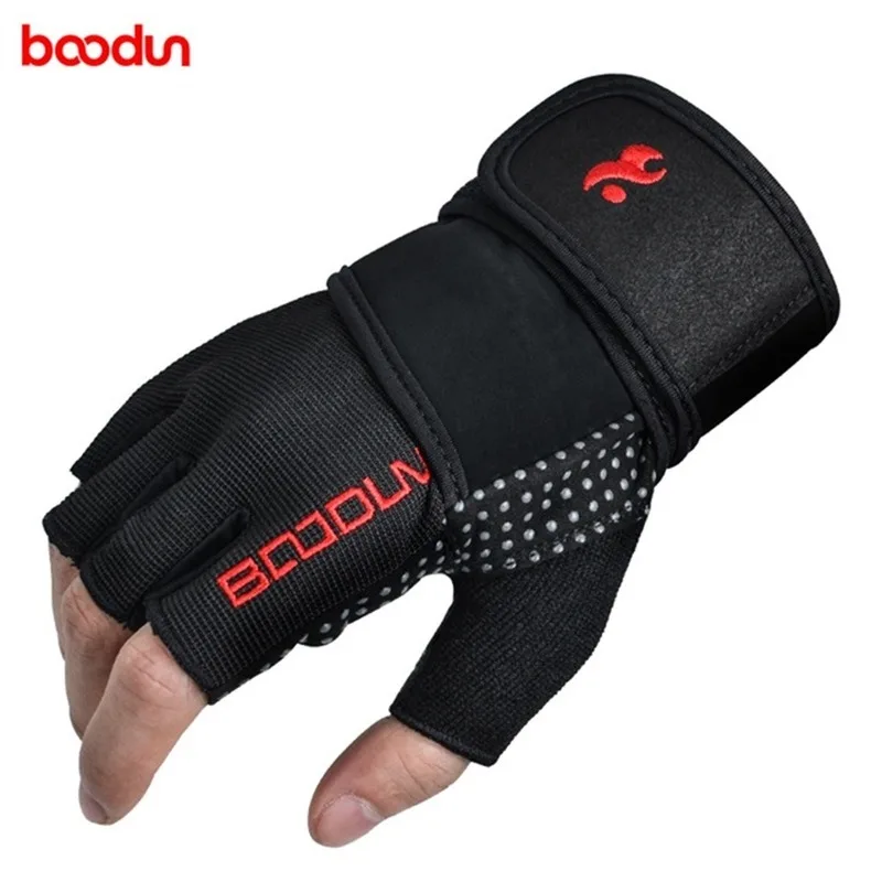 

Boodun S M L Men Women Gym Gloves Half Finger Fitness Weight Lifting Gloves Workout Training Crossfit Gloves with Wrist Support