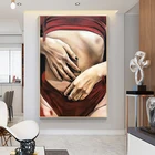 Сексуальный женский боди-арт, Картина на холсте, Скандинавская стена художественные плакаты и принты, современные настенные картины для гостиной, домашний декор