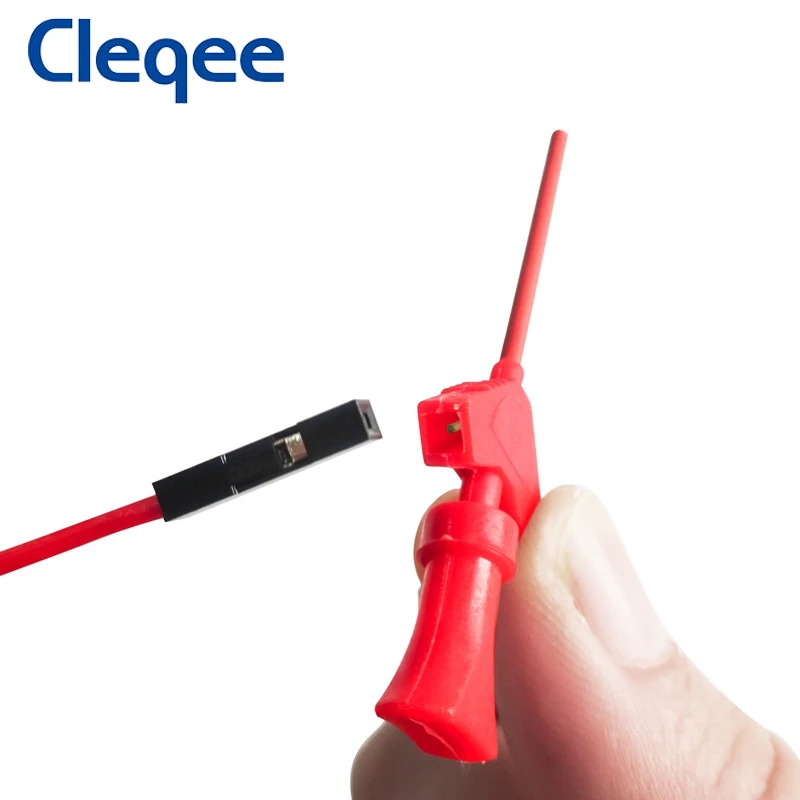 Cleqee P1512D Mini Grabber SMD IC тестовый Крюк Зажим датчик перемычки свинцовый набор