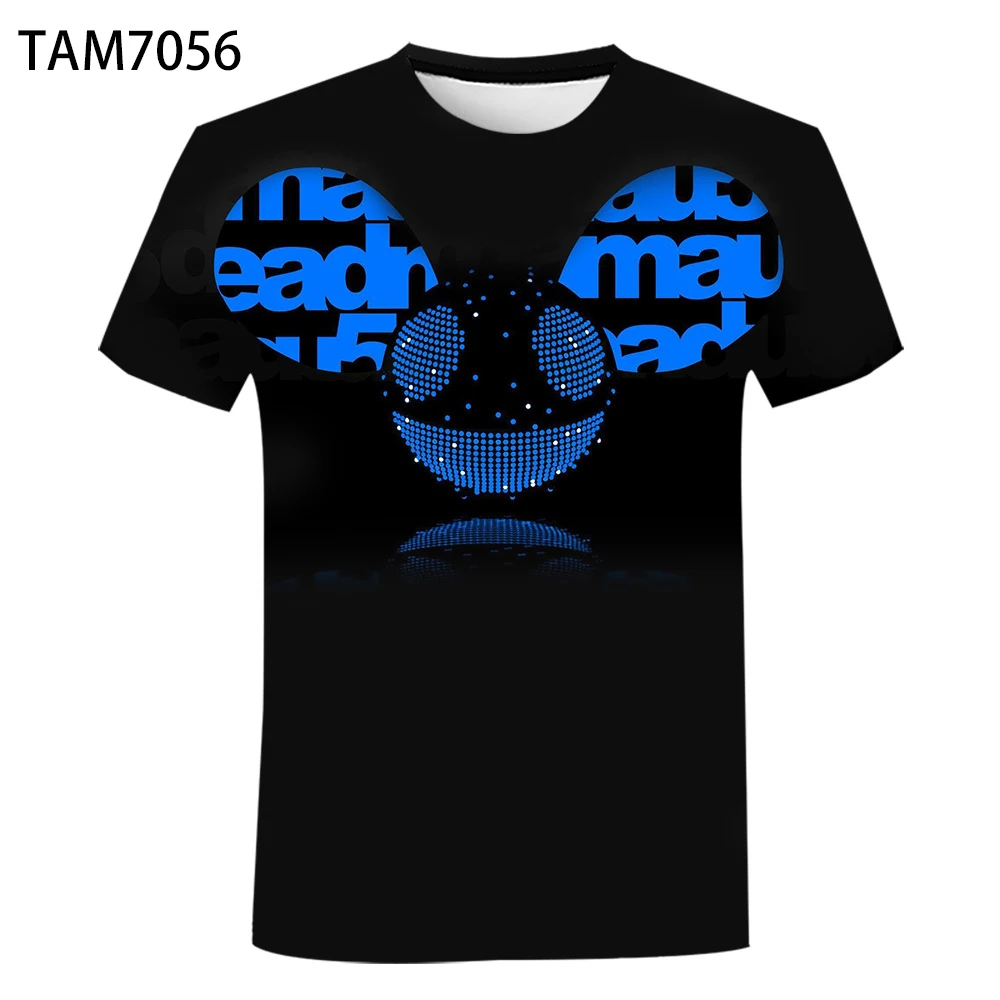 Новые мужские черные футболки с коротким рукавом и 3D принтом delру для мальчиков