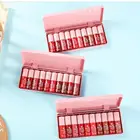 Набор из 10 розовых жемчужин в коробке, блеск для губ, окрашенная жидкая увлажняющая зеркальная долговечная увлажняющая Милая глазурованная губная помада L8F3