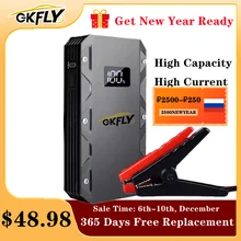 GKFLY High Power Car Jump Starter Starting Device Portable Power Bank Emergency Car Battery Charger Booster Buster Cable