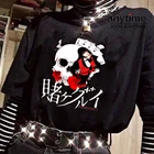 Хлопковая футболка премиум качества Kakegurui, кавайная Женская Повседневная футболка в стиле панк и японского аниме, свободная Милая футболка с мультяшным принтом Yomoduki Runa в стиле Харадзюку