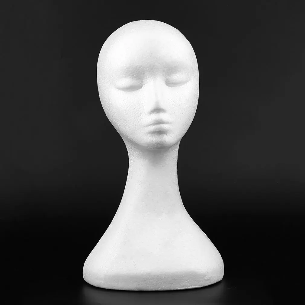 2018 NEW Long Type Women Female Mannequin Head Model Without Ears Bubble Wig Hat Glasses Jewelry Display Useful Decor Hanging | Дом и сад