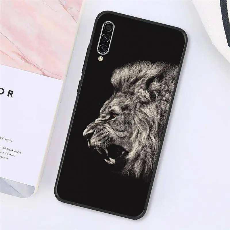 

Ferocious lion King of the Prairie Phone Case For Samsung galaxy A S note 10 7 8 9 20 30 31 40 50 51 70 71 21 s ultra plus