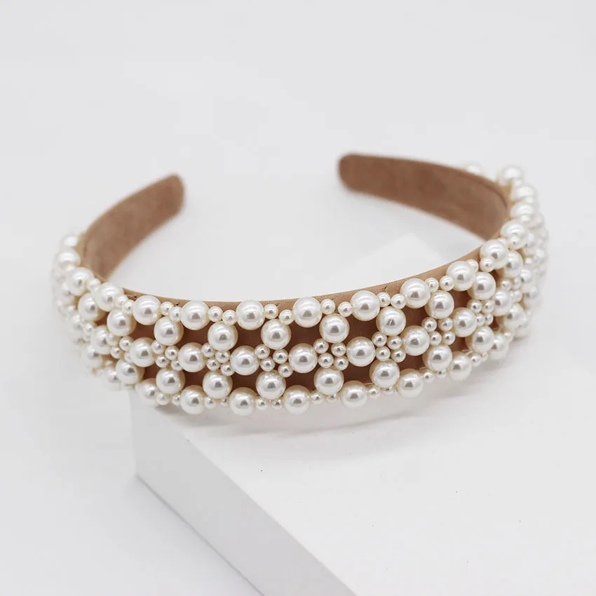 

Diamond Pearl Headbands For Women Crystal Hairbands Girls Hair Accessories Hair Wide Hoop Crown Headband Hair Bands For Women