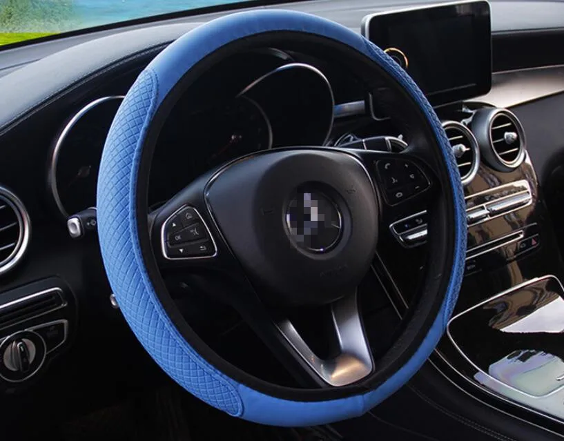 blue Автомобильный чехол на руль для Honda Everus Clear Civic Accord Urban FCX Brio 3R-C Odyssey Jazz Fit P-NUT - Название цвета: blue
