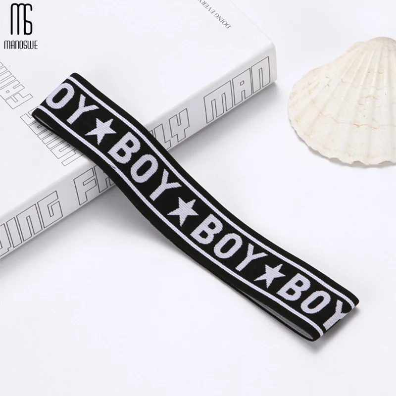 Manoswe женская Мужская эластичная спортивная повязка на голову для йоги баскетбола