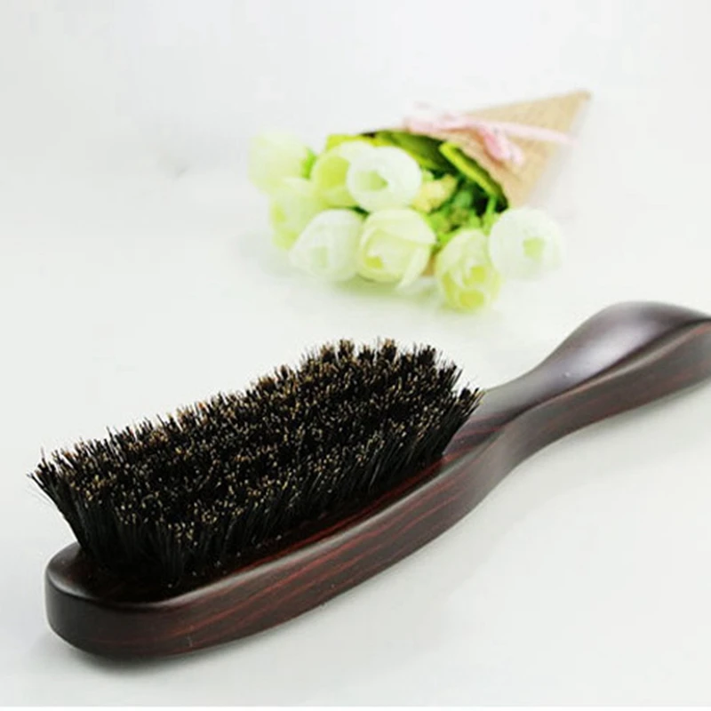 

Wood Handle Boar Bristle Men's Shaving Brush Portable Barber Beard Brush for Facial Cleaning Mustache Tools