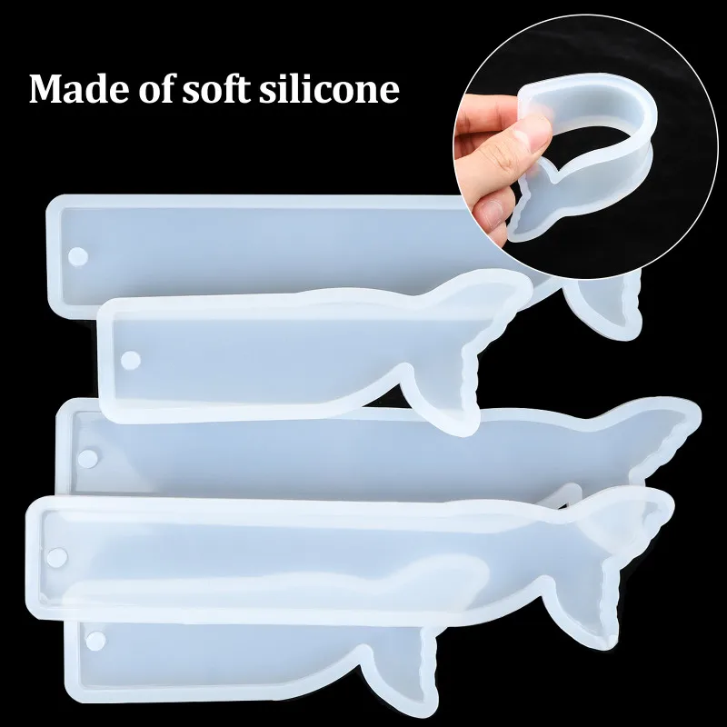 

Kawaii Fish Tail Bookmark Molds DIY Resin Craft Silicone Mold DIY Pendant Jewelry Making Tool Decoration