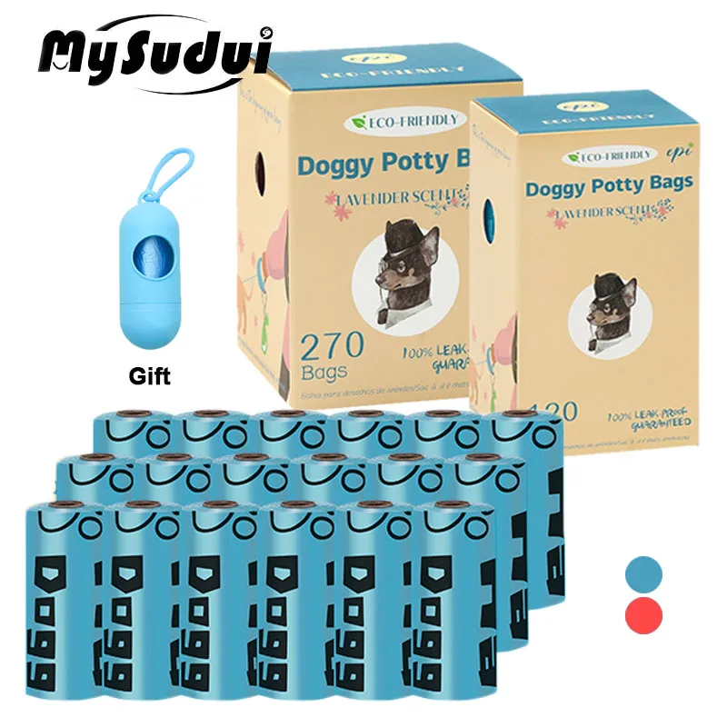 

Biodegradable Pet Dog Poop Bags Compostable Eco Friendly Waste Garbage Dog Bag Excrement Holder Outdoor Clean Pet Accessories