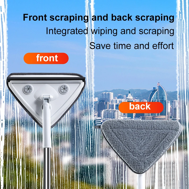 Joybos Telescopic High-rise Window Cleaner 360°Rotating Adjustable Home Wiper Glass Cleaning Brush Tool Household | Дом и сад