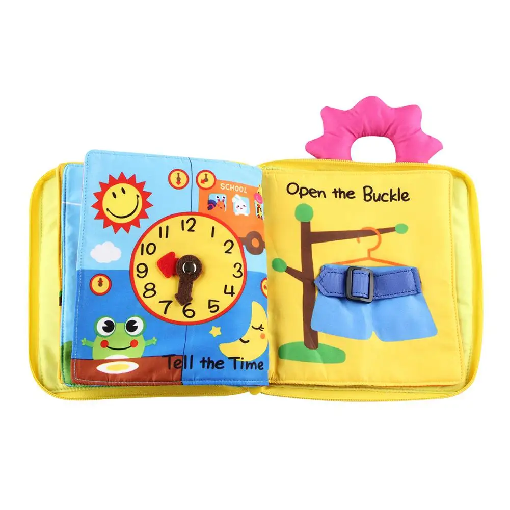 

Прочная тканевая книга для маленьких детей раннее развитие Обучающие Детские игрушки концепция Монтессори Обучающие товары для чтения