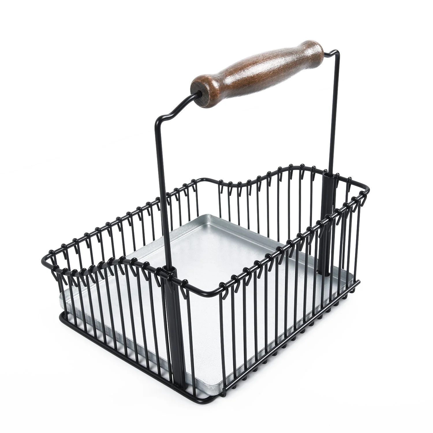 Железный ящик для хранения под полкой Проволочная полка корзина шкафа