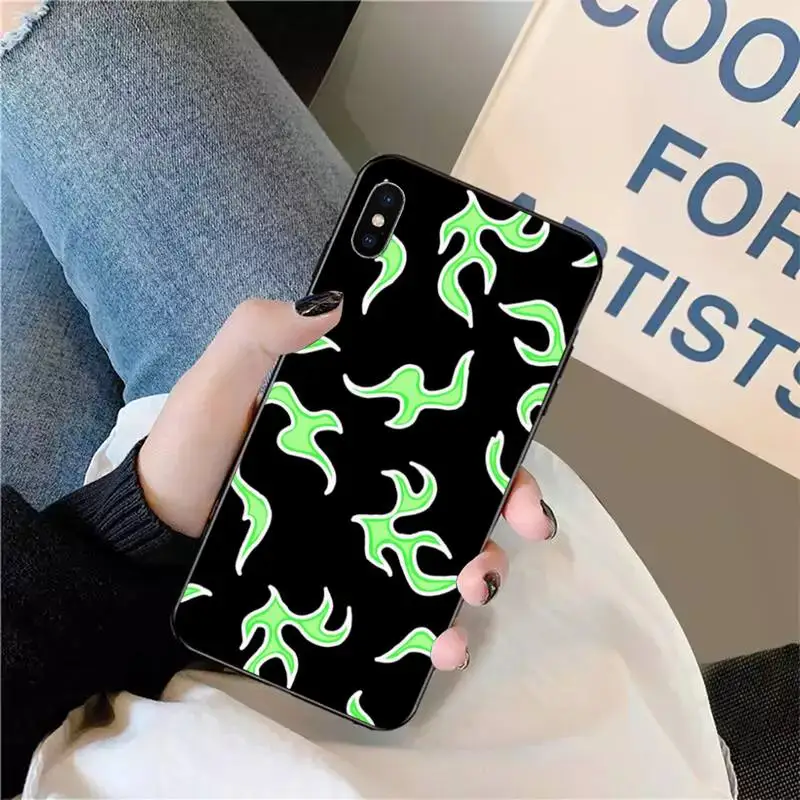 

Blue Flame Fire Phone Cases for iPhone 11 12 pro XS MAX 8 7 6 6S Plus X 5S SE 2020 XR mini