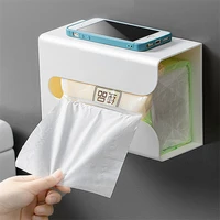 tissue box holder plastic wall mount facial tissue cover organizer for bathroom kitchen office household dust proof storage box
