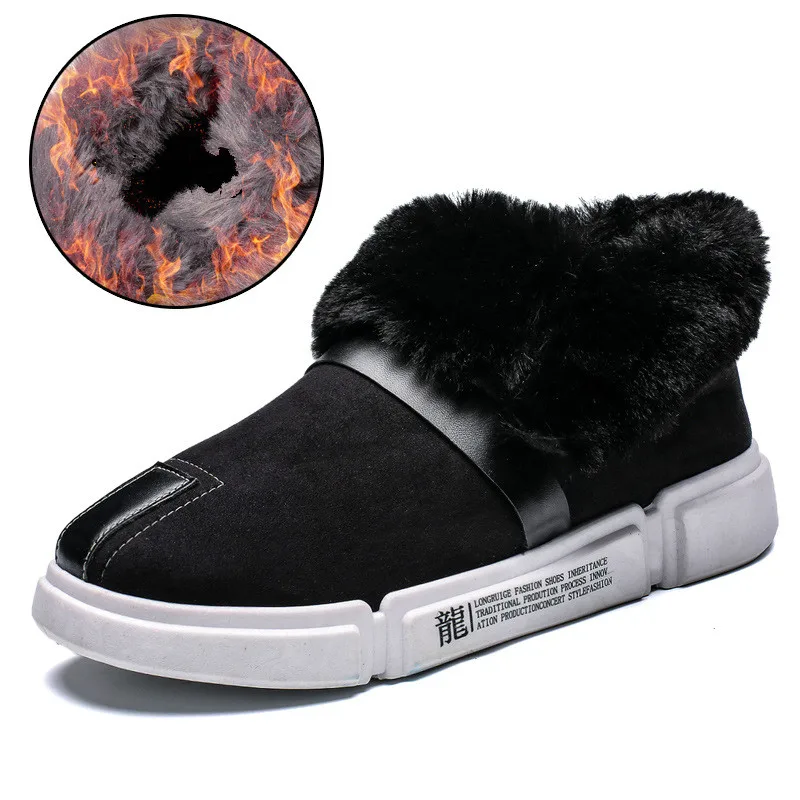 Женские ботильоны зимняя обувь old Beijing из хлопка бархатные теплые нескользящие