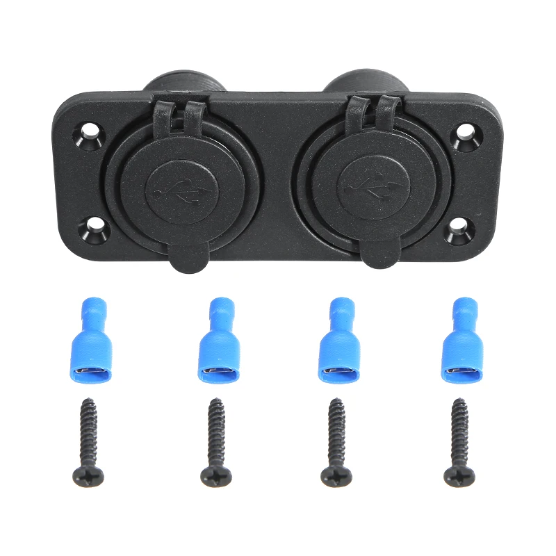 

Dustproof 12V 2.1A 4 USB Socket Charger Car Styling USB Car Charger Adapter Socket Panel for Boat Caravan Motorhome