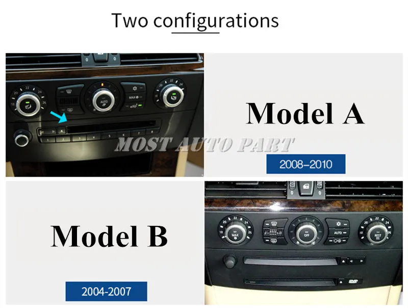 Внутренняя накладка на ручку кондиционера и звука для BMW 5 серии E60 E61 2004 2012