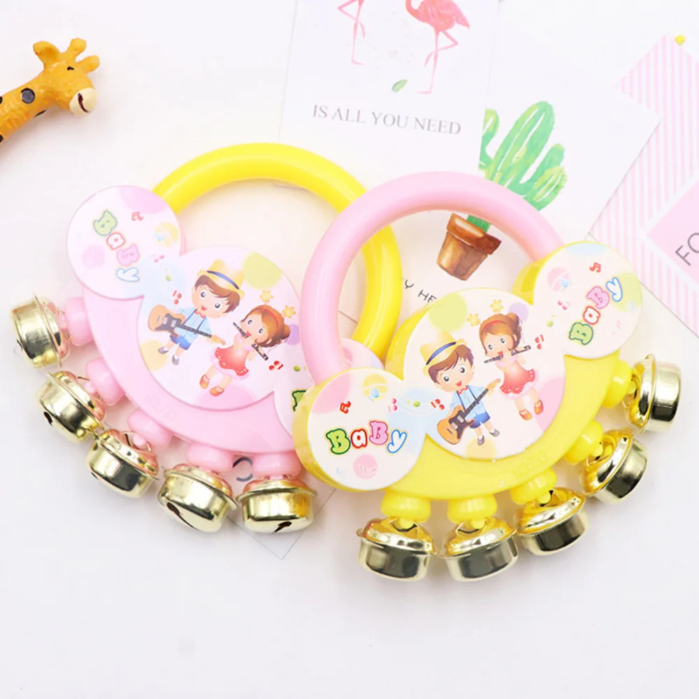 

5pcs Baby Hand Bell Toys Baby Rattles Bells Cartoon Baby Handbells Toys Baby Handbells