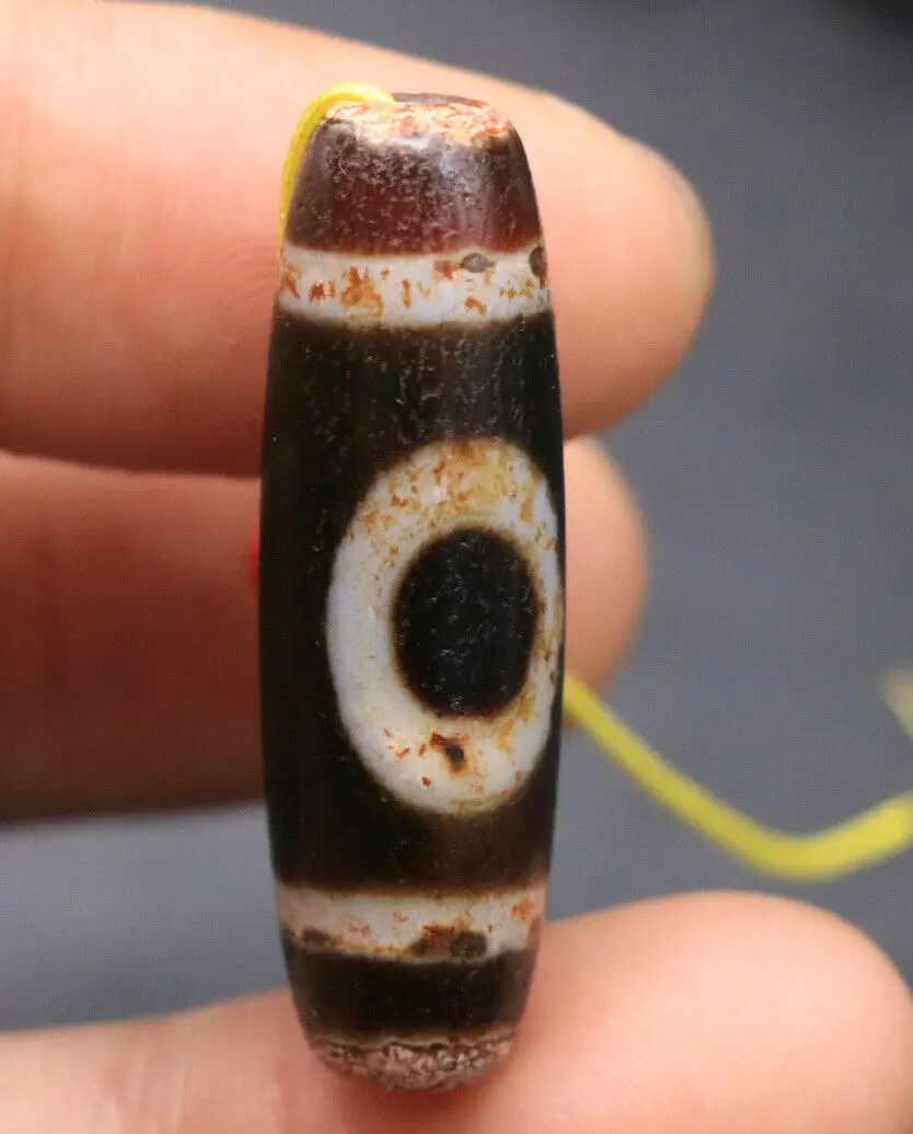 Бусидны Super Energy Тибетский Старый Агат небесные и земли Зи амулет 37 мм LLZB LKbrother Talisman