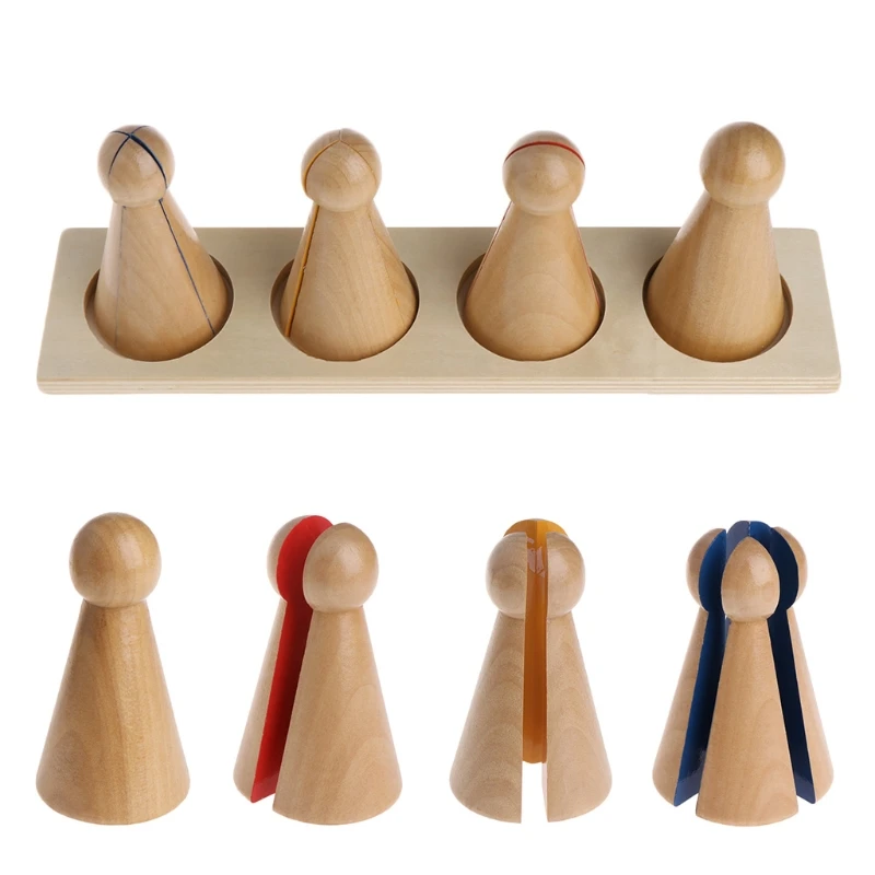 

50LE Montessori Material Wooden Score Doll Kid Educational Toy For Preschool Learning
