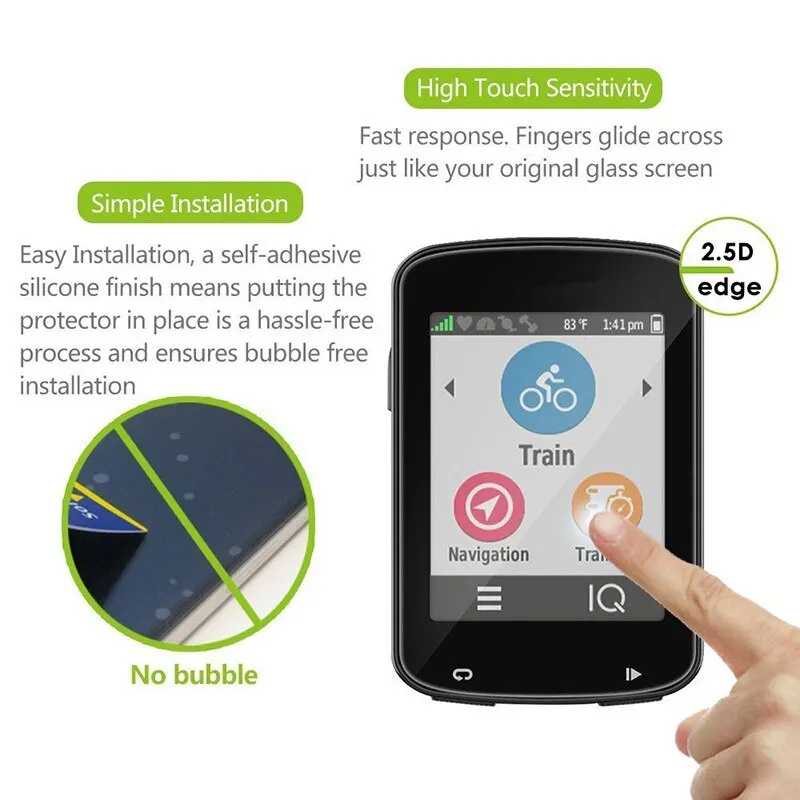 2pcs tempered glass for garmin edge 130 520 520plus 530 820 830 screen protector protector glass for 1000 1030 protective film free global shipping