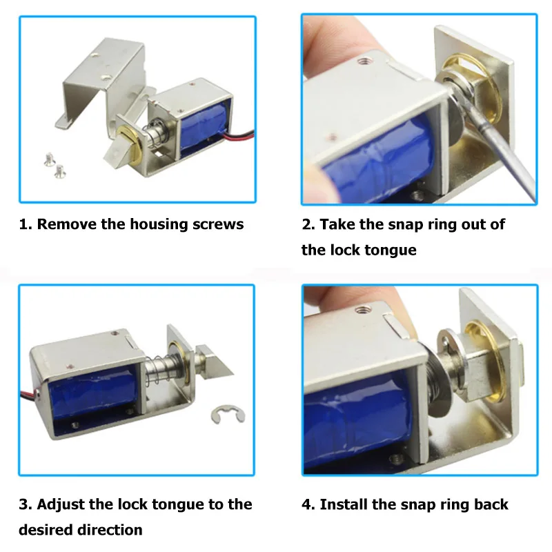 DC12V 0.8A металлический Электрический магнитный замок соленоидная Дверь Шкаф для